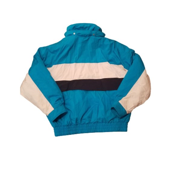 Vintage 90s Tyrolia Sport D'Hiver Ski / Snowboard Jacket | Blue / White / Black - Picture 3 of 9